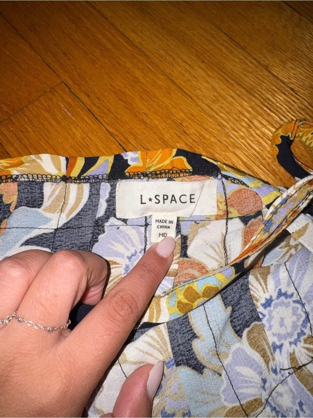 L*Space Floral Mini Wrap Skirt